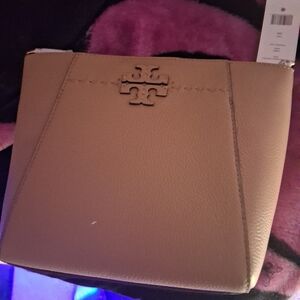 Tory Burch Beige Leather Shoulder Bag